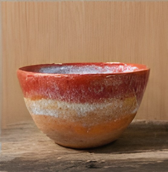 Red glaze bowl